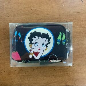 Betty Boop 2004 Black Zip Bag Wristlet New with Tags From Lillian Vernon